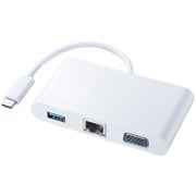 USB Type C-VGA マルチ変換アダプタ LANポート付 AD-ALCMVL