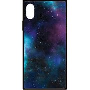 PEI08-TL12-BK [iPhone XS/X ケース TILE スクエア型 宇宙]