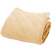 敷パッド 裏面滑り止め付 綿ベロア素材 ベージュ シングルサイズ 100×200cm SP182067-96