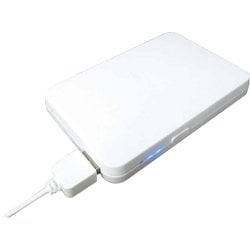 リチウム+コンセント充電器2600 micro-USB CHSPLMAC2600-WT