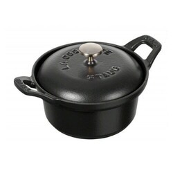 ヨドバシ.com - STAUB ストウブ 両手鍋 ヴィンテージココット 12cm ブラック 通販【全品無料配達】