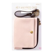 キー＆パスケース リール付 PU ピンク 57450006