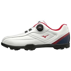 ヨドバシ.com - ミズノ mizuno LIGHT STYLE（ライトスタイル） 003 ホワイト/ネイビー 51GM196014 ソフトスパイク シューズ 24.5cm 幅3E相当 BOAダイヤル式 2019年モデル [ゴルフシューズ] 通販【全品無料配達】