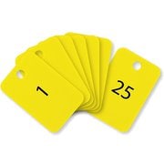 スチロール番号札 番号入1~25 黄 BF-54-YE
