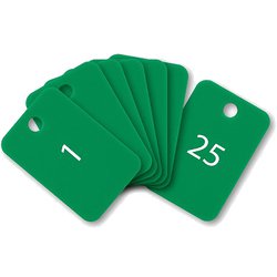 スチロール番号札 番号入1～25 緑 BF-54-GN