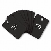 スチロール番号札 番号入26~50 黒 BF-55-BK