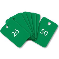 スチロール番号札 番号入26～50 緑 BF-55-GN