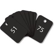 スチロール番号札 番号入51~75 黒 BF-56-BK