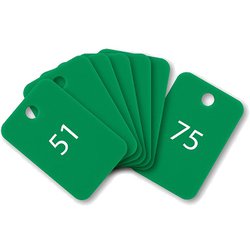 スチロール番号札 番号入51～75 緑 BF-56-GN