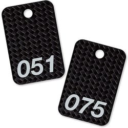 スチロール番号札 番号入51～75 黒 BF-82-BK