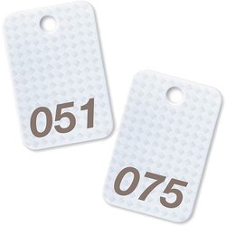 スチロール番号札 番号入51～75 白 BF-82-WH