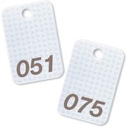 スチロール番号札 番号入51~75 白 BF-82-WH