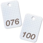 スチロール番号札 番号入76~100 白 BF-83-WH