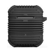 Air Pods用ケース イヤホンストラップ巻取り PROTECTIVE ブラック IPH1437-BK