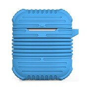 Air Pods用ケース イヤホンストラップ巻取り PROTECTIVE ブルー IPH1437-BL