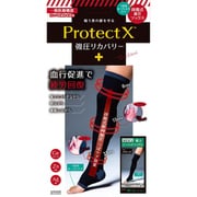 プロテクトX メディカル 一般医療機器 強圧リカバリー オープントゥ着圧ソックス 膝上 ブラック M-Lサイズ