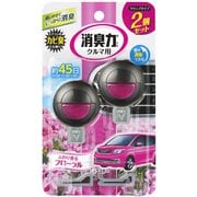 車用 消臭剤 芳香剤 クルマの消臭力 クリップタイプ フローラル 3.2mL×2個セット