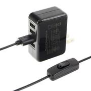 Raspberry Pi用電源セット 5V 5.0A 4USBポート Pi3×2台 フル負荷検証済 Single Cable TSI-Pi039-5V5A×4B-1C