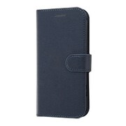 INA-KFL1ELC1/DN [らくらくスマートフォン me F-01L 手帳型ケース ベーシックレザー/ダークネイビー]
