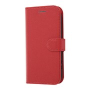 INA-KFL1ELC1/R [らくらくスマートフォン me F-01L 手帳型ケース ベーシックレザー/レッド]