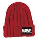 キャラクターアソート リブニットキャップ タグワッペン付き B MARVEL レッド [キャラクターグッズ]