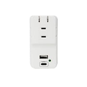 急速充電・雷サージ対応 USBポート付きACタップ 3コンセント+USB-A+USB Type-C MTA1802WH