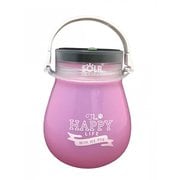 LEDライト付きマルチボトル ソーラーランタン SOLR LANTERN minipod HAPPY LIFE/ピンク