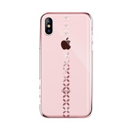 iPhone XS/iPhone X 対応 Lucky star Crystal Case ローズGD