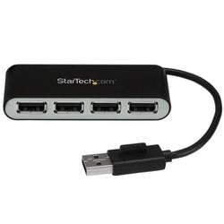 4ポートUSB 2.0ハブ 本体一体型ケーブル付き ST4200MINI2