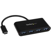 4ポートUSB 3.0ハブ USB Type-C接続 USB-C - 4x USB-A USBバスパワー対応 HB30C4AB