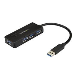 4ポートUSB 3.0ハブ 充電ポート付きミニハブ ACアダプタ付属 ST4300MINI