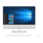 一体型デスクトップパソコン/HP Pavilion All-in-One/27-xa0075jp G1モデル 27インチワイド/Core i7-8700T/メモリ16GB/Windows 10 Home (64bit)/SSD256GB/HDD2TB/GTX1050/スノーフレークホワイト 4YR10AA-AAAA