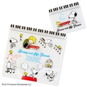 スヌーピー ジッパーBAG 音符 [キャラクターグッズ]