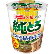 限定品 フジッコ 純とろ とろろ昆布そば 62g [即席カップ麺]