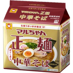 マルちゃん正麺 中華そば 和風醤油味 5食パック 105g×5