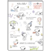 マンスリー手帳 2019年2月始まり B6サイズ PEANUTS/スヌーピー クレヨン チラシ P-13447