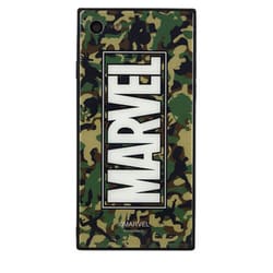MV-130D [スクエアガラスケース iPhone SE（第2世代）/8/7 4.7インチ用 MARVELロゴ・カモフラ]