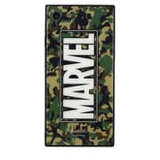 MV-130D [スクエアガラスケース iPhone SE（第2世代）/8/7 4.7インチ用 MARVELロゴ・カモフラ]