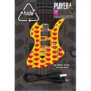 ギター型モバイルバッテリー PLAYERS MOBILE BATTERY CHARGER 2500mAh hide MODEL GUITAR YELLOW HEART ver.