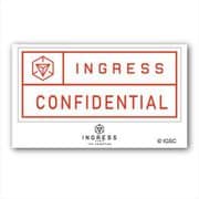 INGRESS THE ANIMATION GG3耐ステッカー CONFIDENTIAL [キャラクターグッズ]