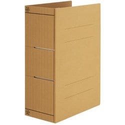 背幅伸縮フラットファイル 10冊組 厚とじ A4S クラフト FL-021SE-H