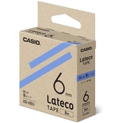 Latecoテープ 8m巻 6mm 青に黒文字 XB-6BU