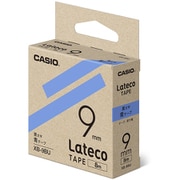 Latecoテープ 8m巻 9mm 青に黒文字 XB-9BU