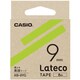 Latecoテープ 8m巻 9mm 黄緑に黒文字 XB-9YG