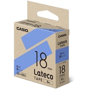 Latecoテープ 8m巻 18mm 青に黒文字 XB-18BU