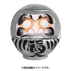 福だるま 11号 銀 【当選祈願・協力一致】 33×30×31cm HKDM-11-SL-16