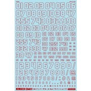 GM030 ナンバーデカール No4 レッド [1/100スケール デカール]