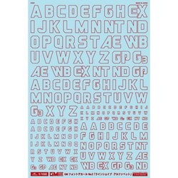 GM039 フォントデカール No.2 レッド [1/100スケール デカール]