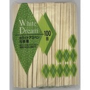 100P ホワイトアスペン 元禄箸(裸)