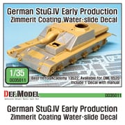 DD35011 [1/35 ディティールアップパーツ WWII独 IV号突撃砲初期型 ツィンメリットデカール(アカデミー用)]